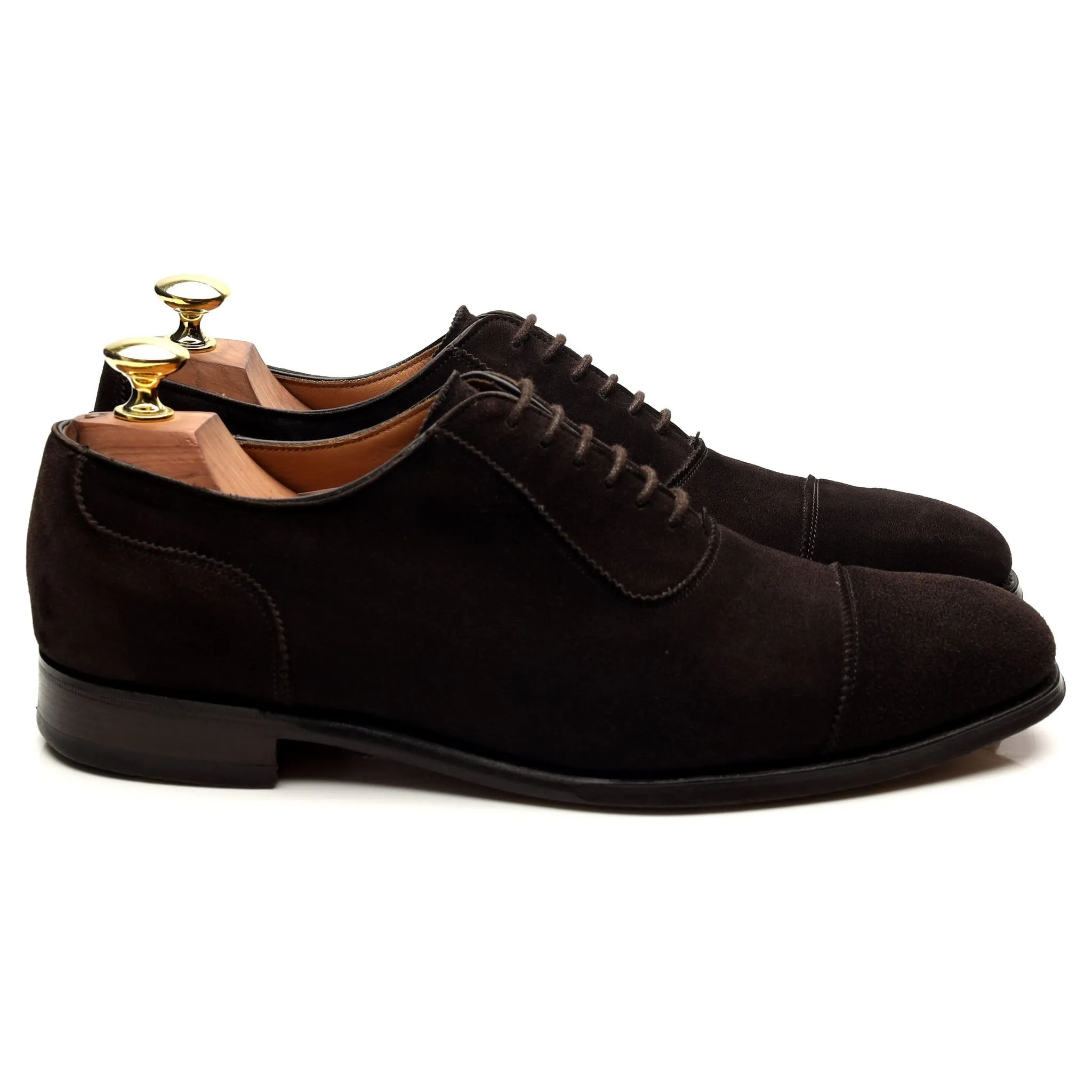 'Adelaide' Dark Brown Suede Oxford UK 7 F