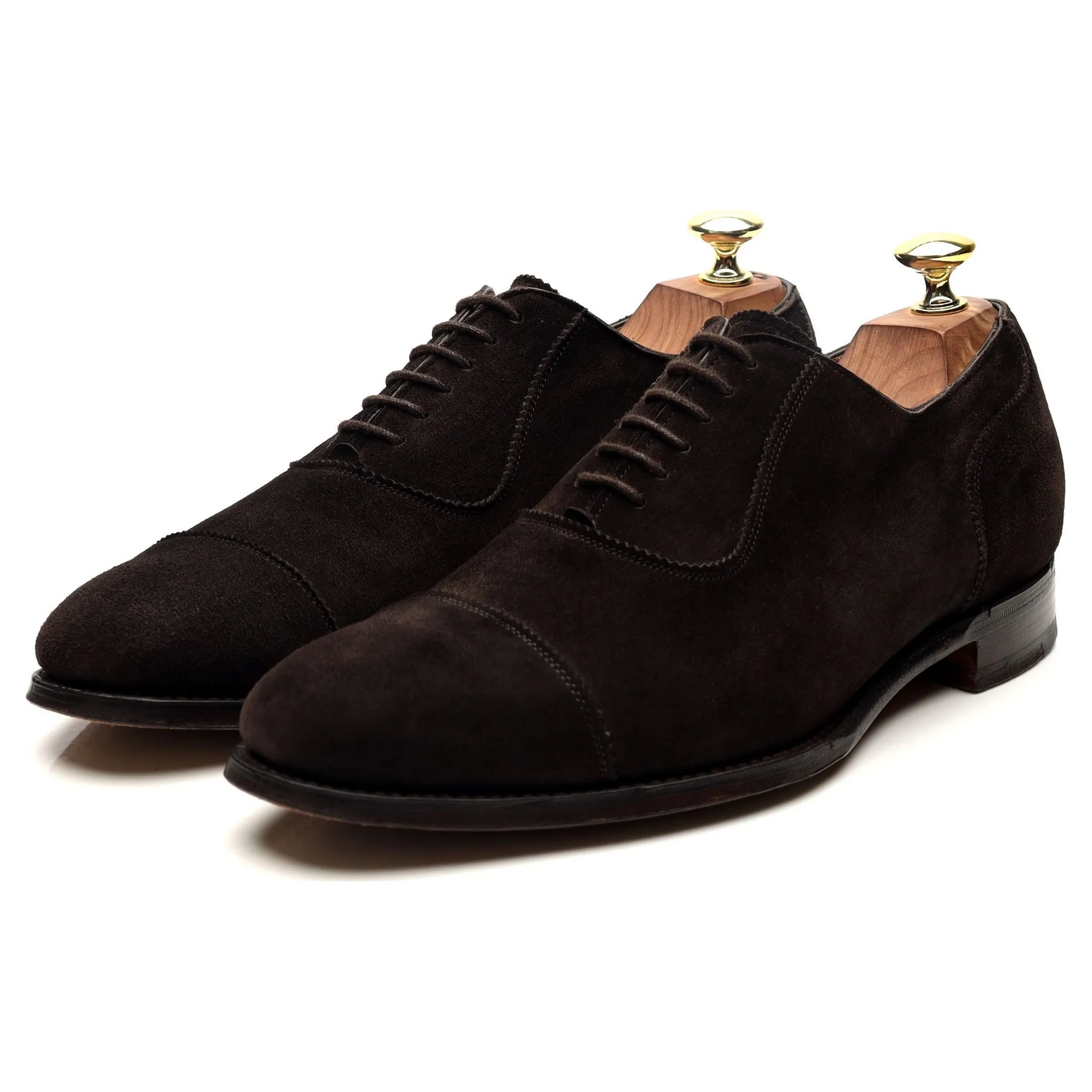 'Adelaide' Dark Brown Suede Oxford UK 7 F