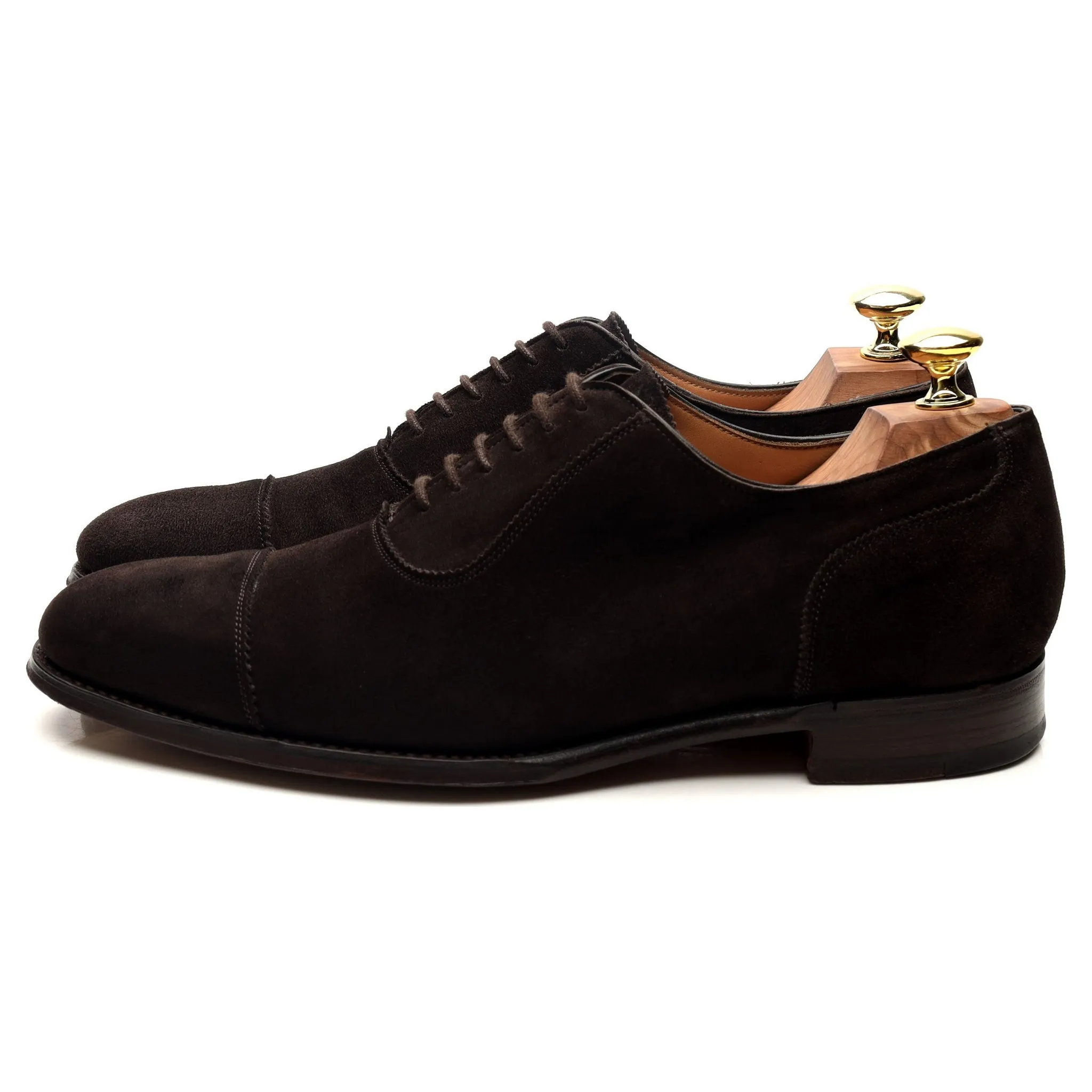 'Adelaide' Dark Brown Suede Oxford UK 7 F