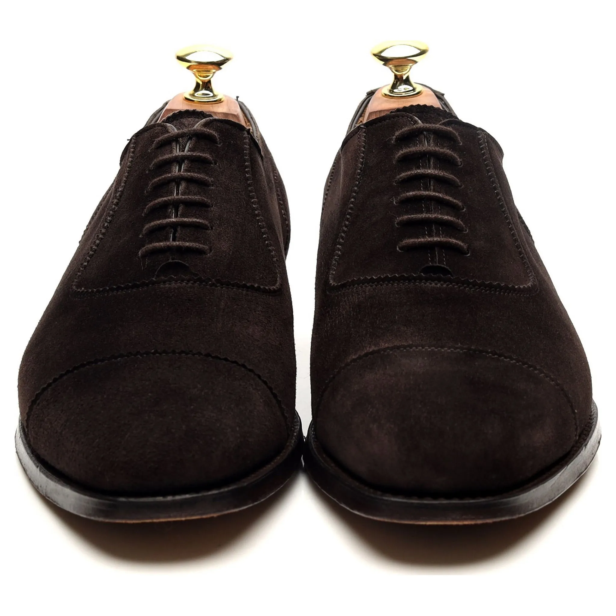 'Adelaide' Dark Brown Suede Oxford UK 7 F