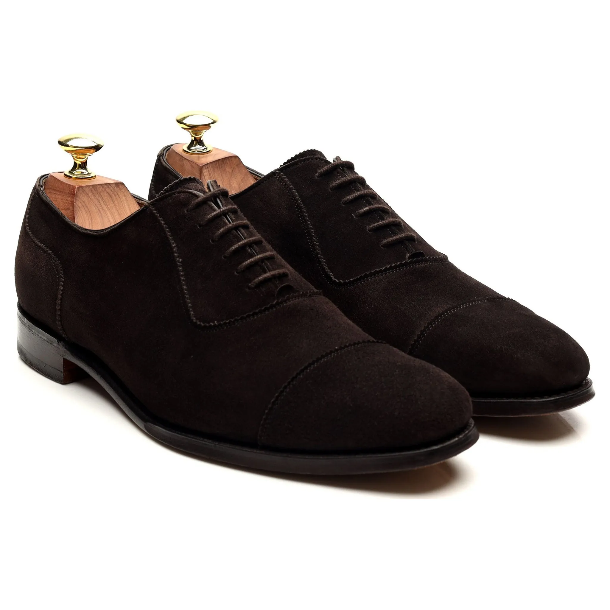 'Adelaide' Dark Brown Suede Oxford UK 7 F