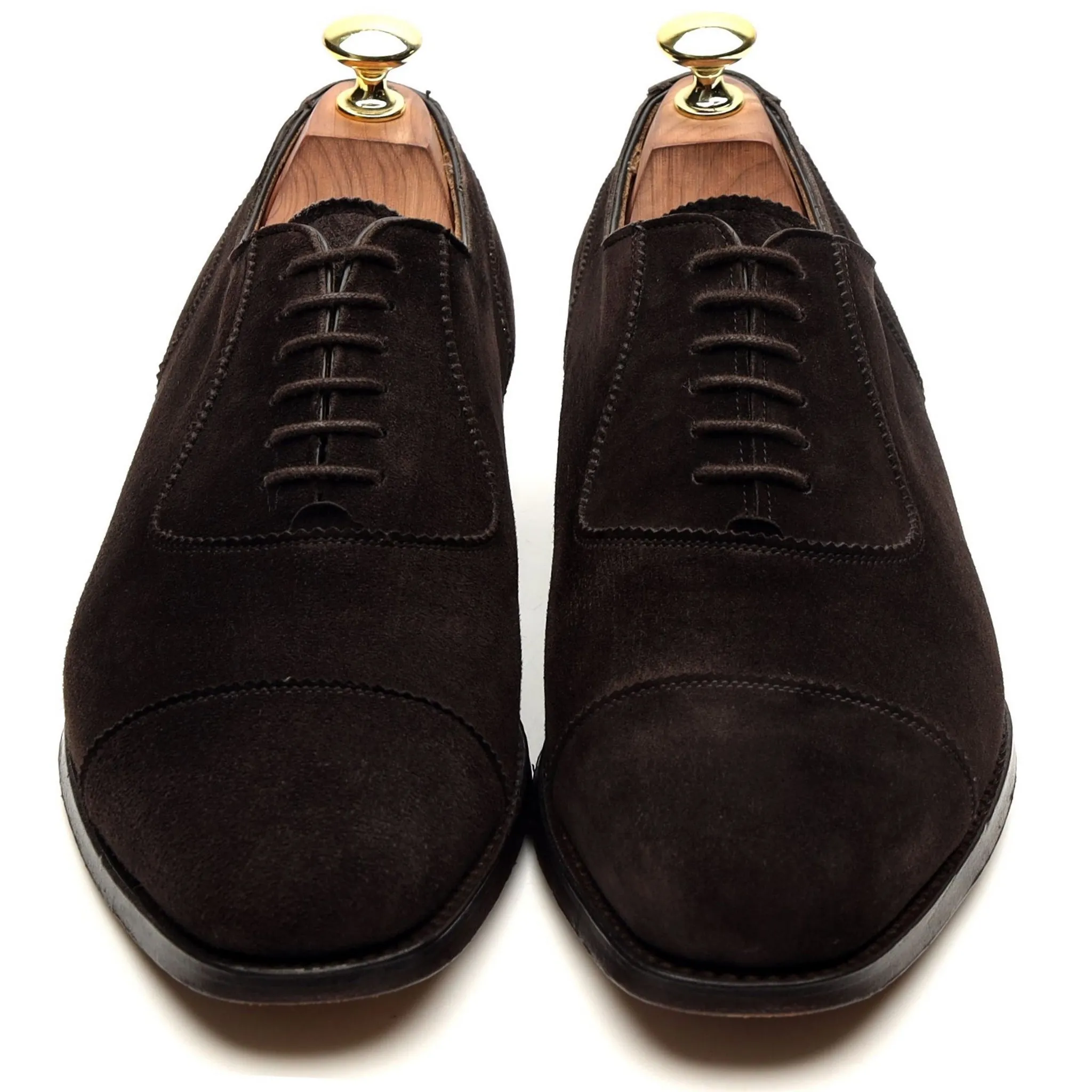 'Adelaide' Dark Brown Suede Oxford UK 7 F