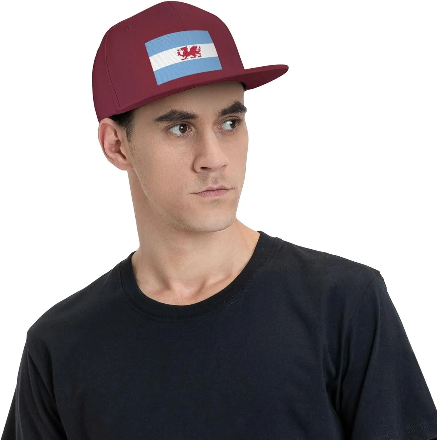 Adjustable Flag of The Welsh Colony in Patagonia Snapback Hat for Men Women Baseball Cap Dad Hats