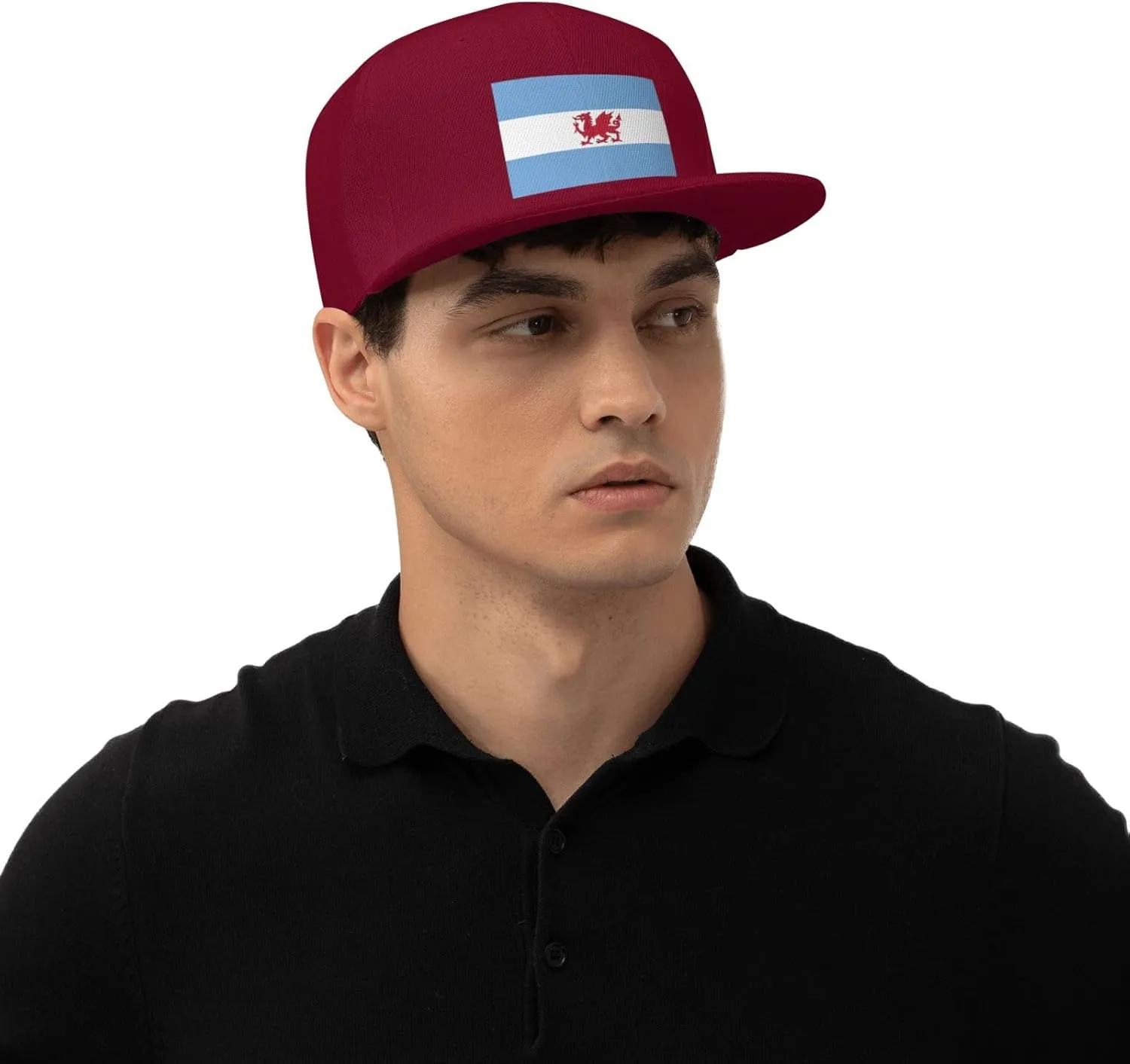 Adjustable Flag of The Welsh Colony in Patagonia Snapback Hat for Men Women Baseball Cap Dad Hats
