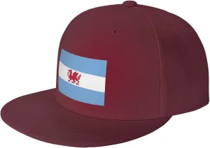 Adjustable Flag of The Welsh Colony in Patagonia Snapback Hat for Men Women Baseball Cap Dad Hats