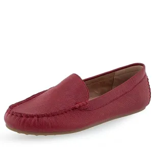 Aerosoles womens Over Drive Driving Style Loafer, Red Leather, 8.5 US