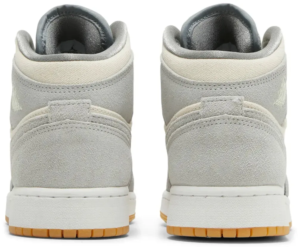 Air Jordan 1 Mid SE GS 'Coconut Milk Particle Grey'