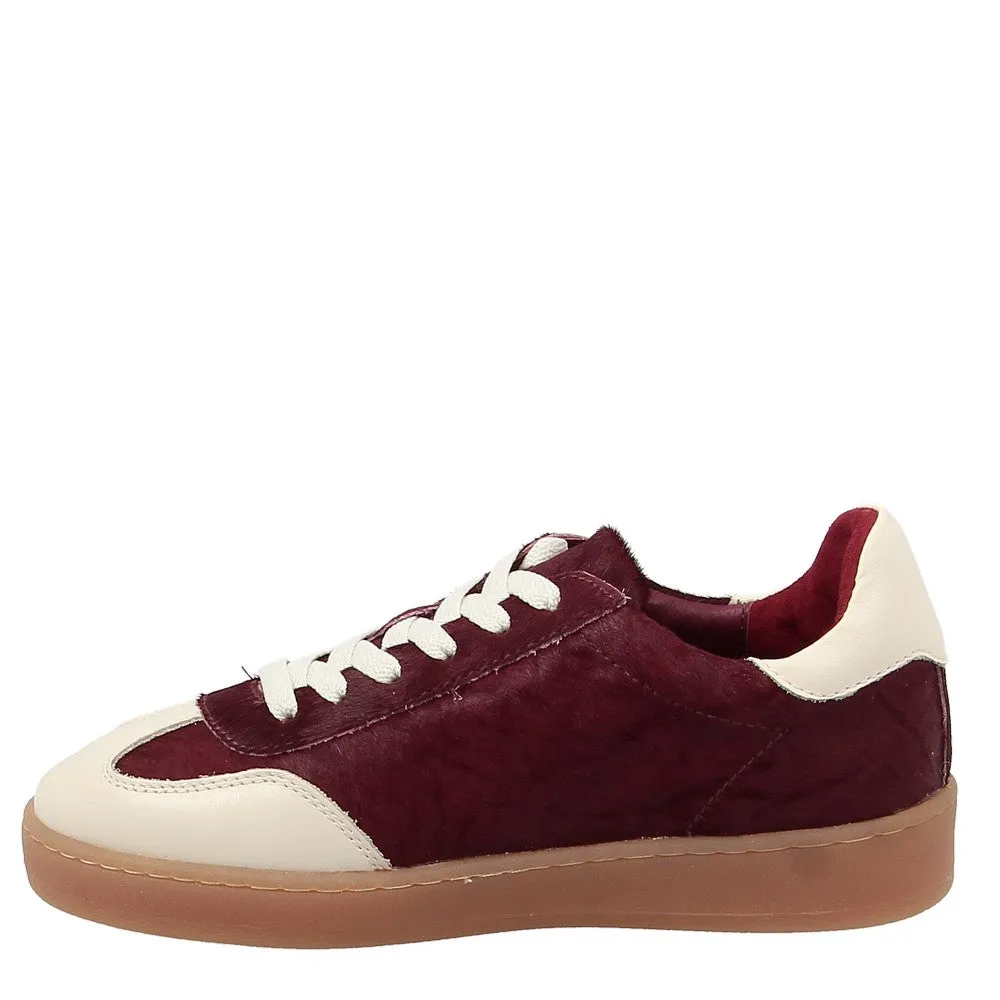 Alfie & Evie Abbie Burgundy Pony Sneaker