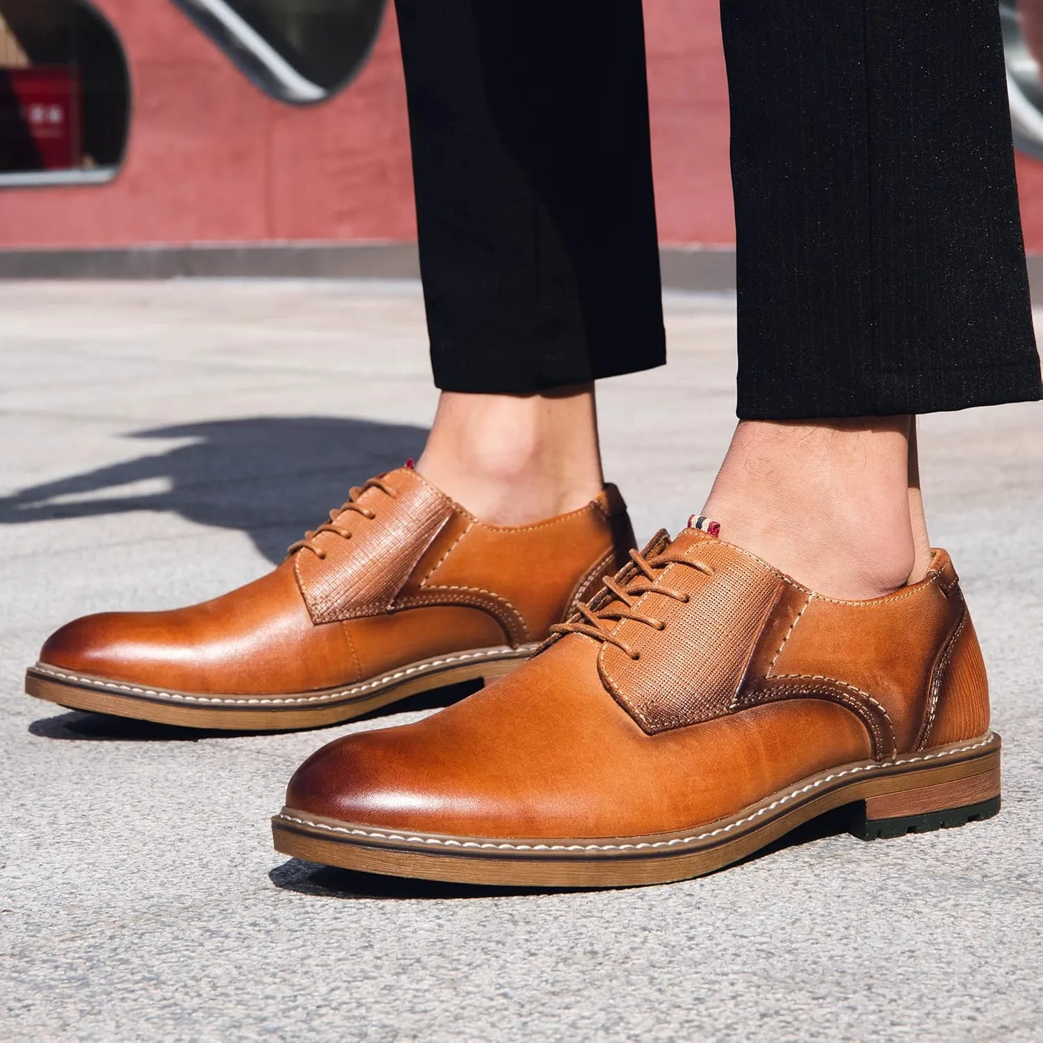 Arkbird Men's Leather Oxford Dress Shoes Stylish Formal Business Shoe for Men