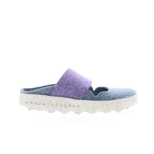 Asportuguesas Canu CANU185ASP-009 Womens Gray Slip On Mule Flats Shoes