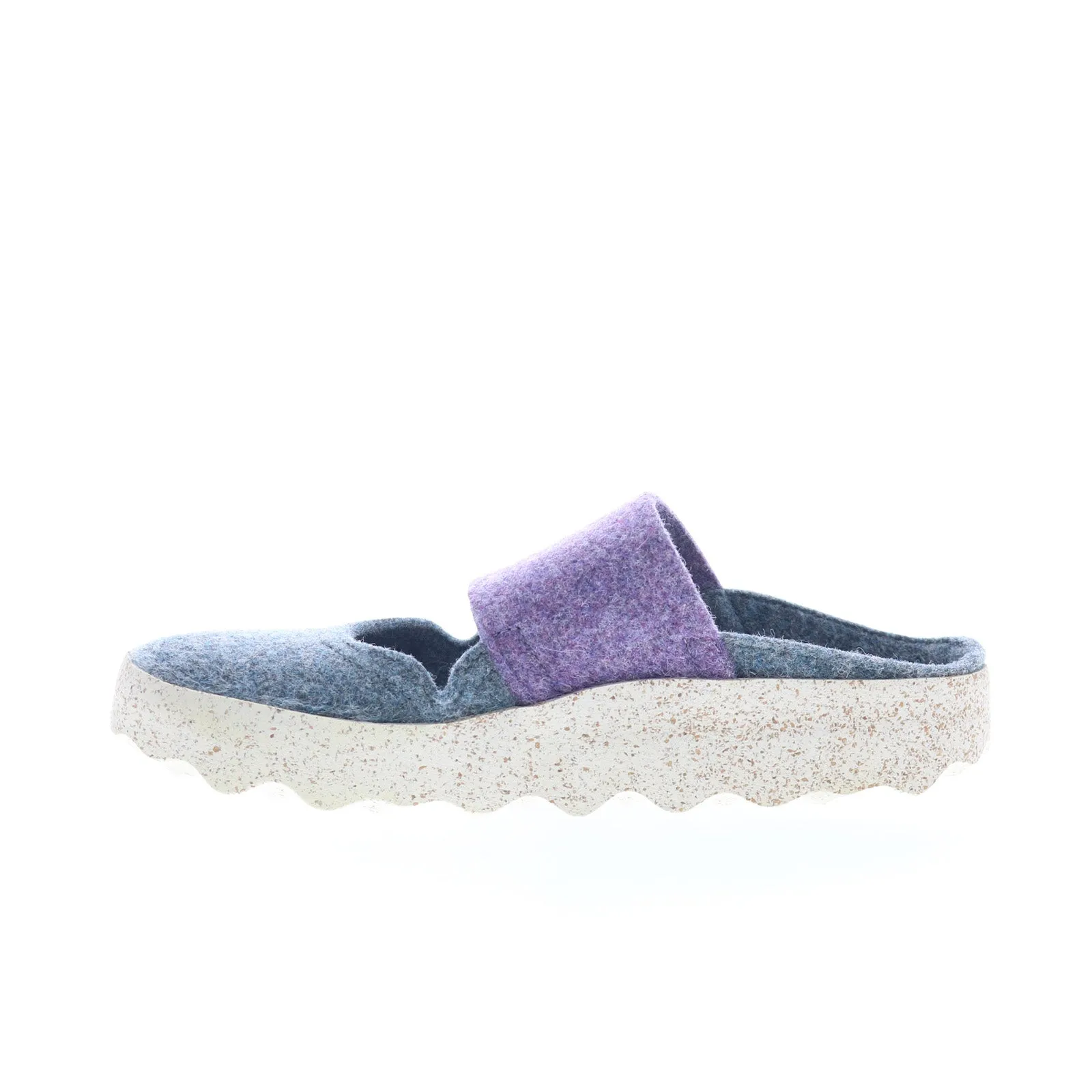 Asportuguesas Canu CANU185ASP-009 Womens Gray Slip On Mule Flats Shoes