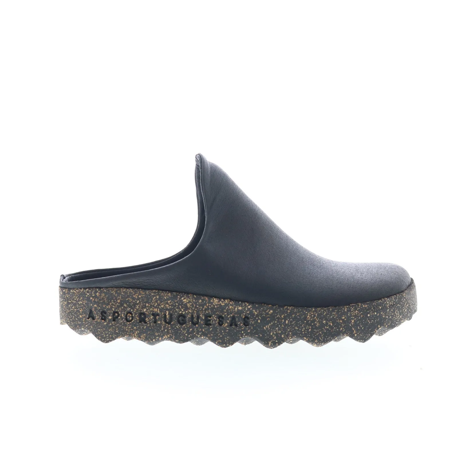 Asportuguesas Clay CLAY126ASP-001 Womens Black Slip On Mule Flats Shoes