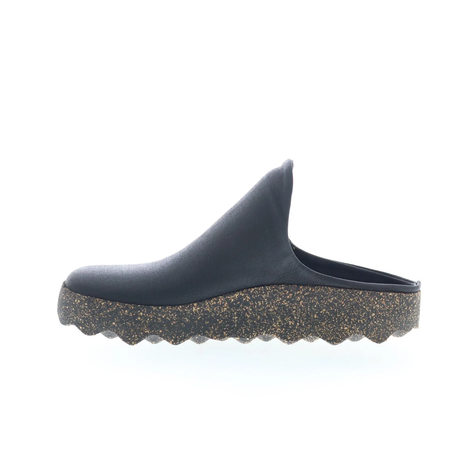 Asportuguesas Clay CLAY126ASP-001 Womens Black Slip On Mule Flats Shoes