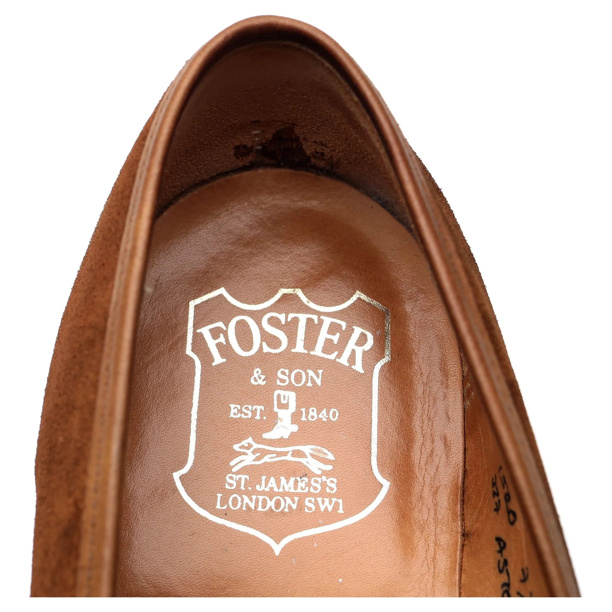 'Aston' Snuff Brown Suede Loafer UK 7.5 E