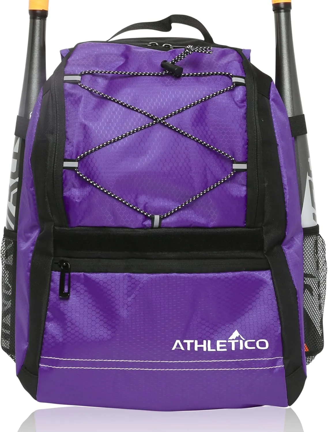 Athletico Youth Baseball Bag - Bat Backpack for Baseball, T-Ball & Softball Equipment & Gear | Holds Bat, Helmet, Glove | Fence Hook
