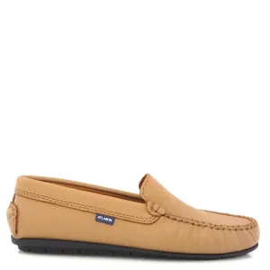 Atlanta Mocassin Camel Textured Loafer