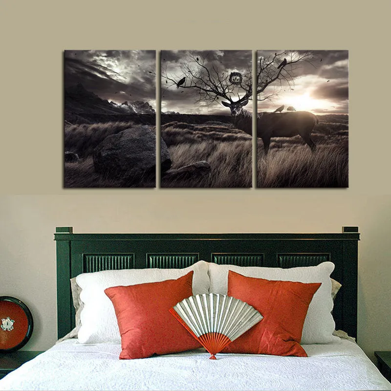 Badlands Deer Canvas Set