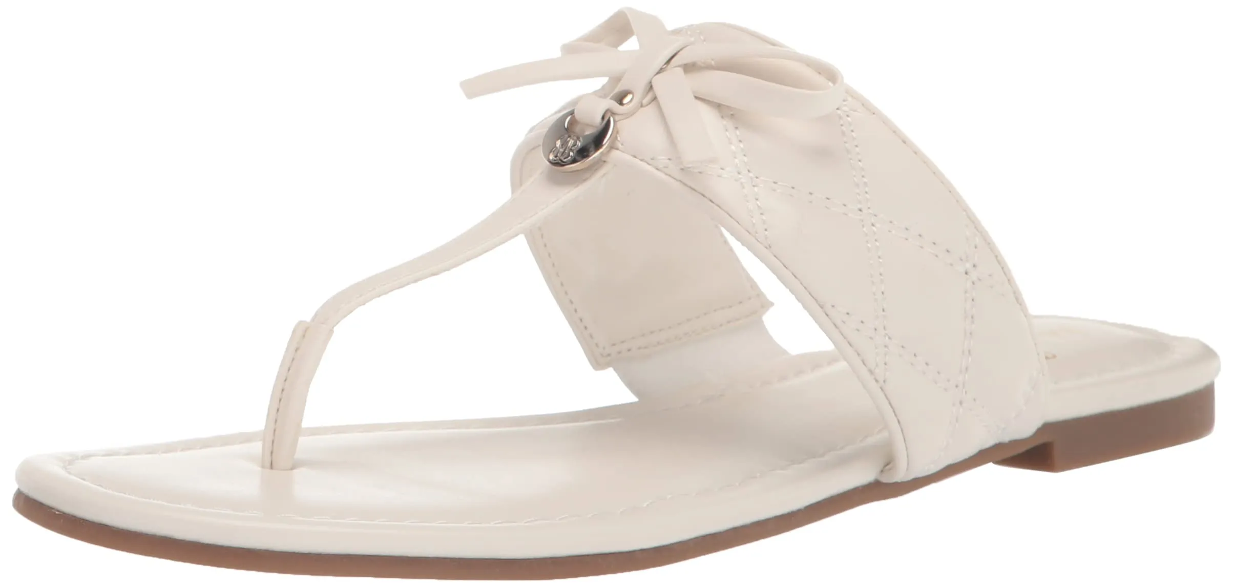 Bandolino Women's KYLIYN Flat Sandal, Chic Cream 151, 7