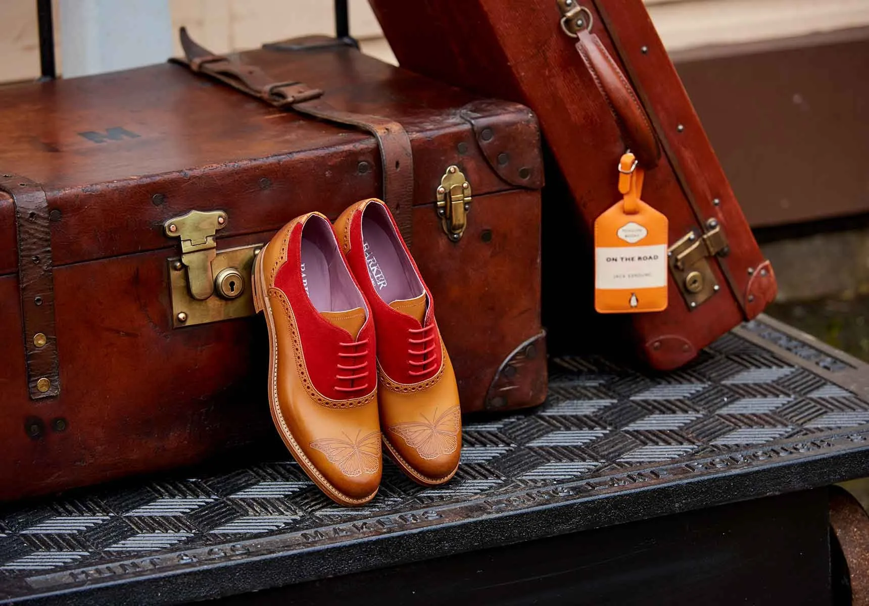 Barker Gwen - Cedar Calf/Red Suede