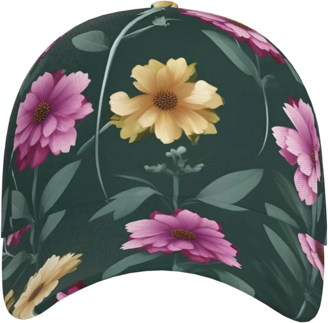 Beautiful Purple Flowers Men Women Baseball-Cap Twill Adjustable Dad-Hatï¼ŒPerformance Hat for Outdoor Activities