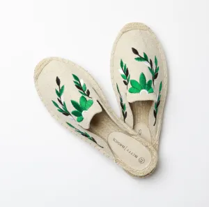BETTY BASICS - FIESTA CANVAS MULE - WHITE