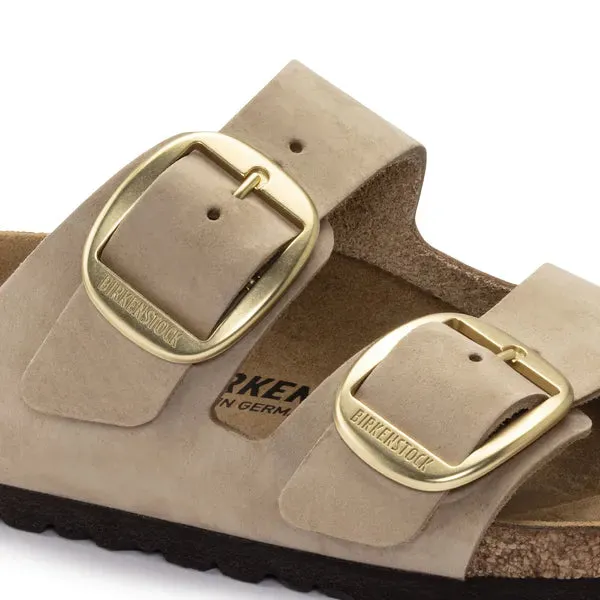 BIRKENSTOCK - 1024064 ARIZONA BIG BUCKLE MULE - SAND NUBUCK