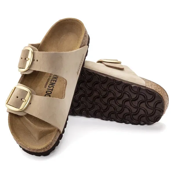BIRKENSTOCK - 1024064 ARIZONA BIG BUCKLE MULE - SAND NUBUCK