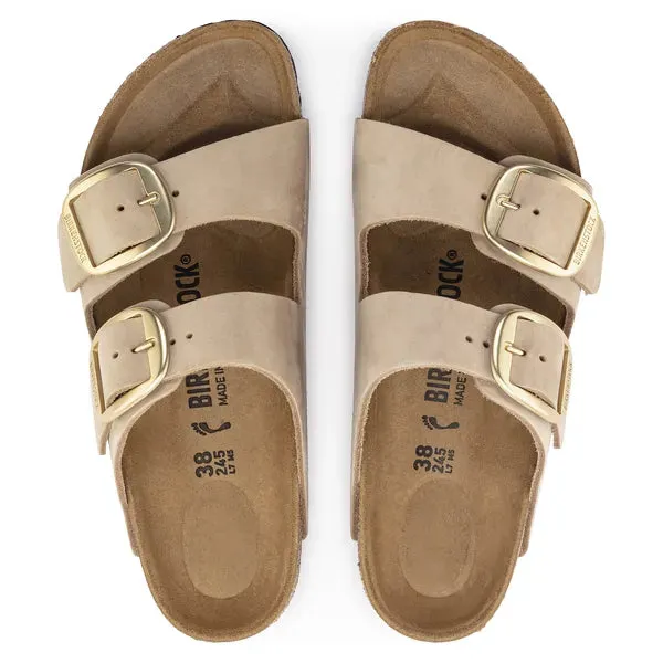 BIRKENSTOCK - 1024064 ARIZONA BIG BUCKLE MULE - SAND NUBUCK