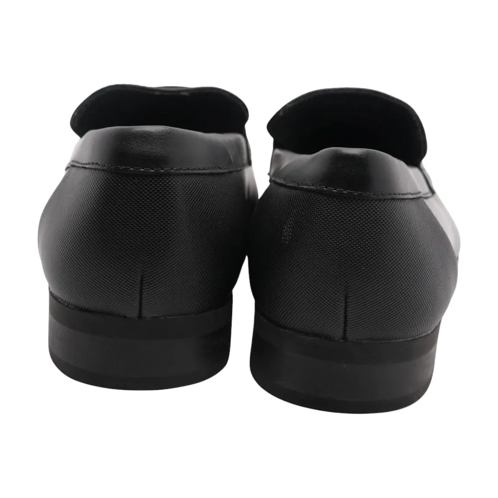 Black Leather Loafer Dress Shoes