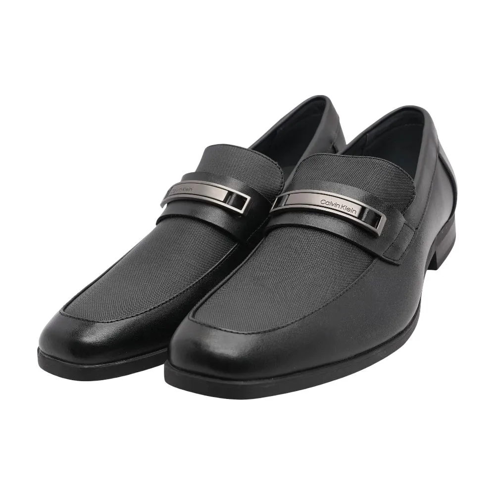 Black Leather Loafer Dress Shoes