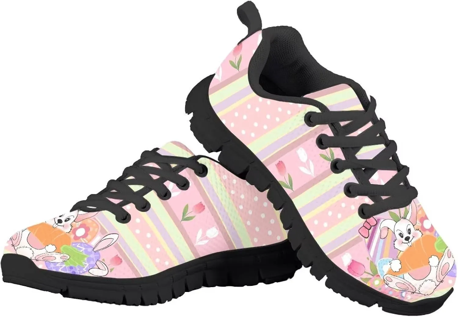 Boys Girls Shoes Non Slip Athletic Running Walking Kid Lightweight Lace Up Sneaker Breathable Mesh Upper Sport Shoe