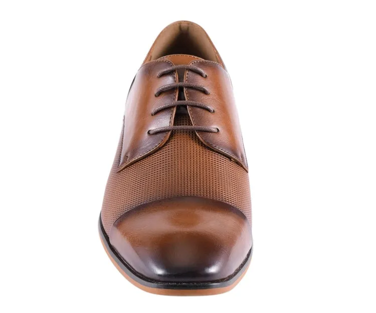 Brent Cognac Cap Toe Derbys