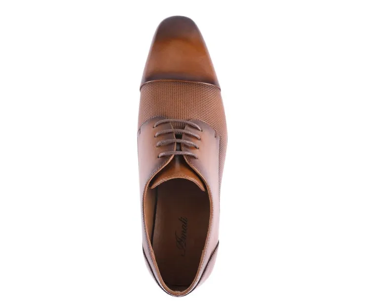 Brent Cognac Cap Toe Derbys