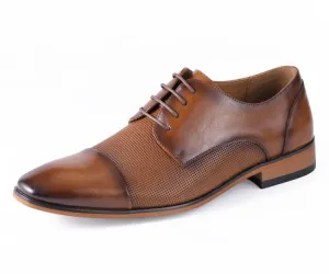 Brent Cognac Cap Toe Derbys