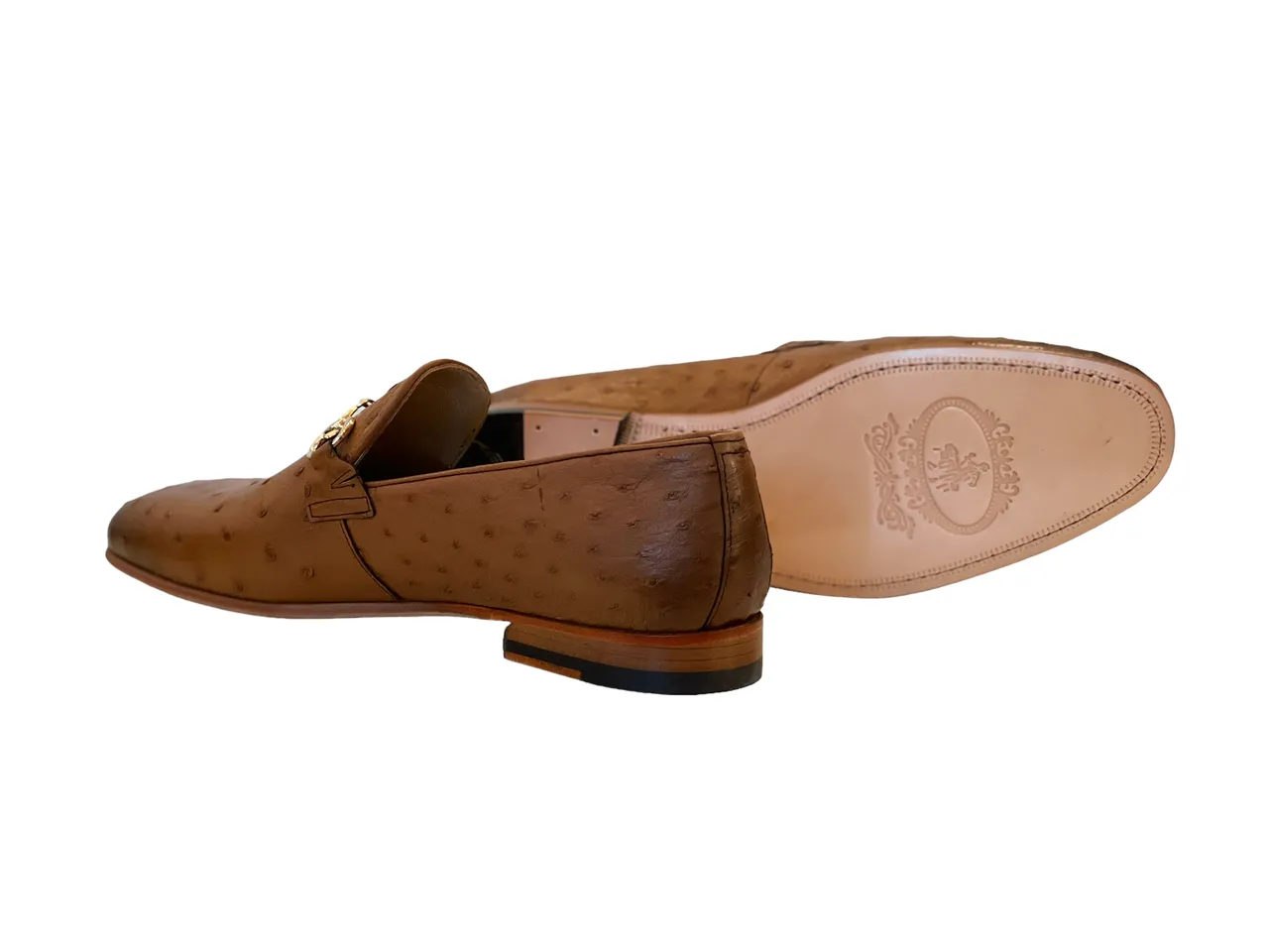 C02203- 5405 Genuine Ostrich- Tan