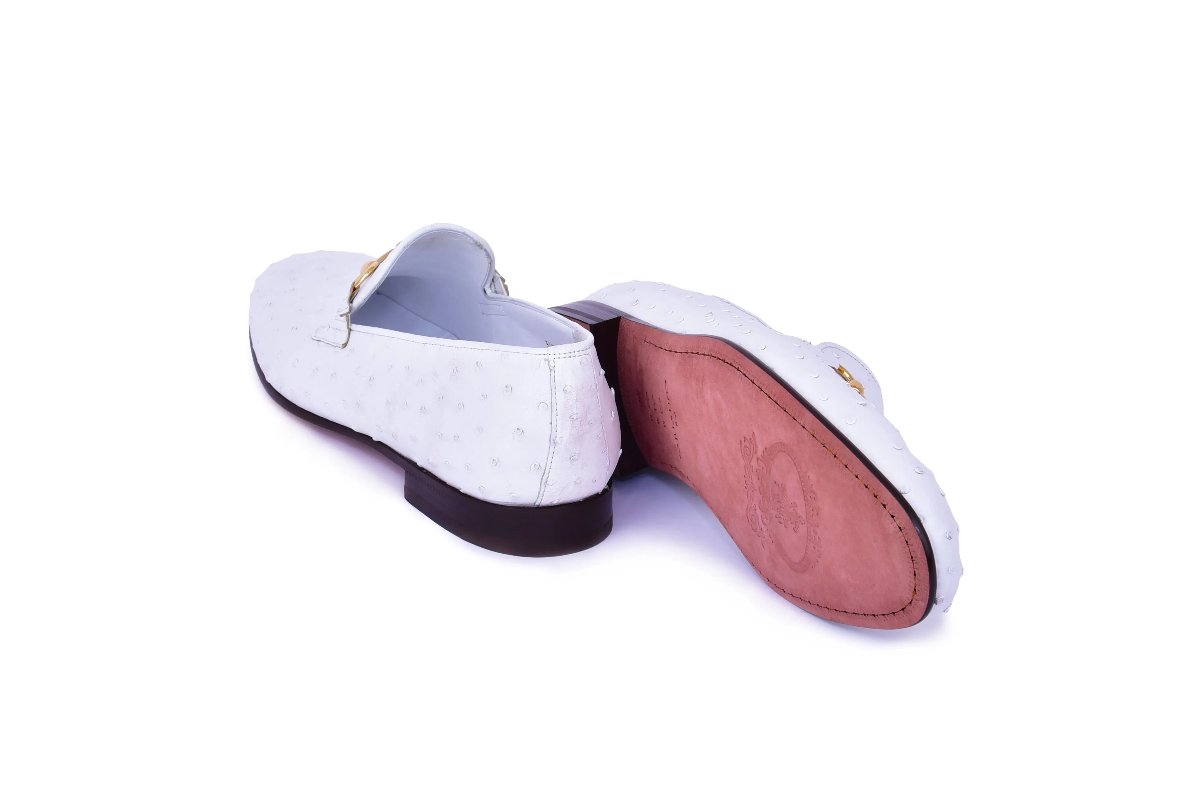 C02205- 5405 Genuine Ostrich- White