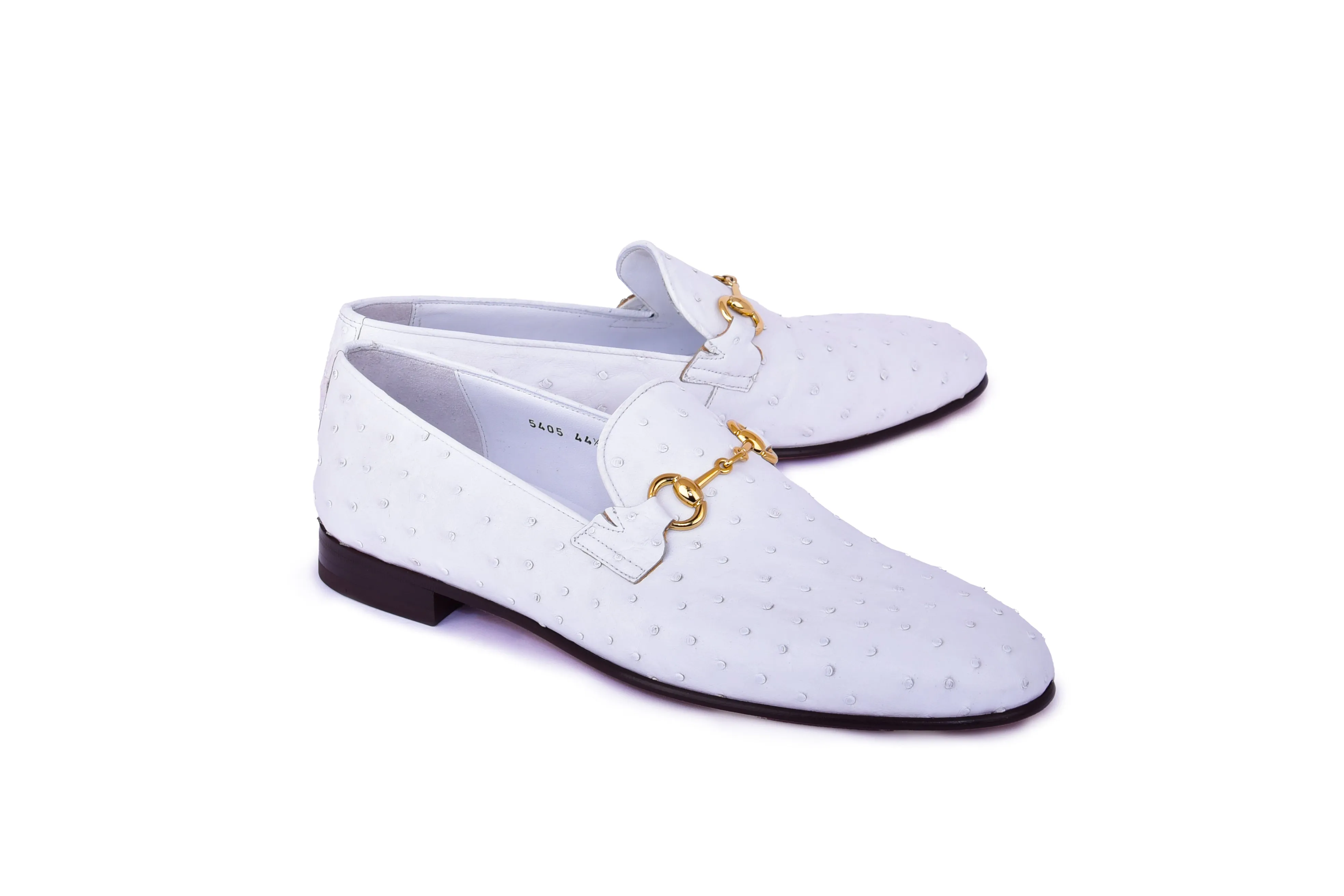 C02205- 5405 Genuine Ostrich- White