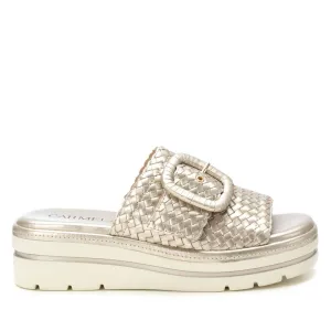CARMELA - 162251 LOW WEDGE MULE - GOLD