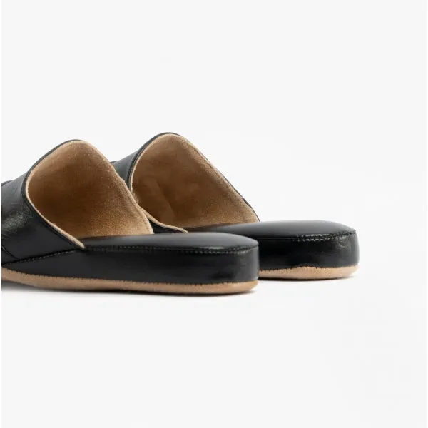 Chaleur LUIGI Mens Mule Slippers Black
