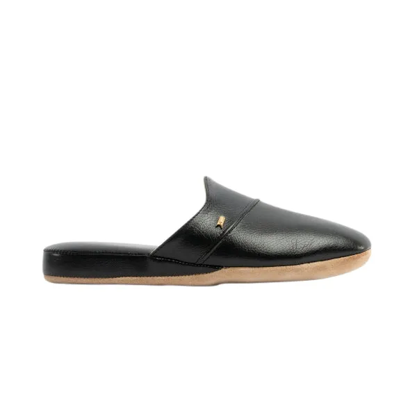 Chaleur LUIGI Mens Mule Slippers Black
