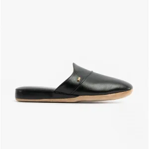 Chaleur LUIGI Mens Mule Slippers Black