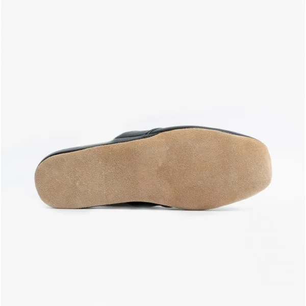 Chaleur LUIGI Mens Mule Slippers Black