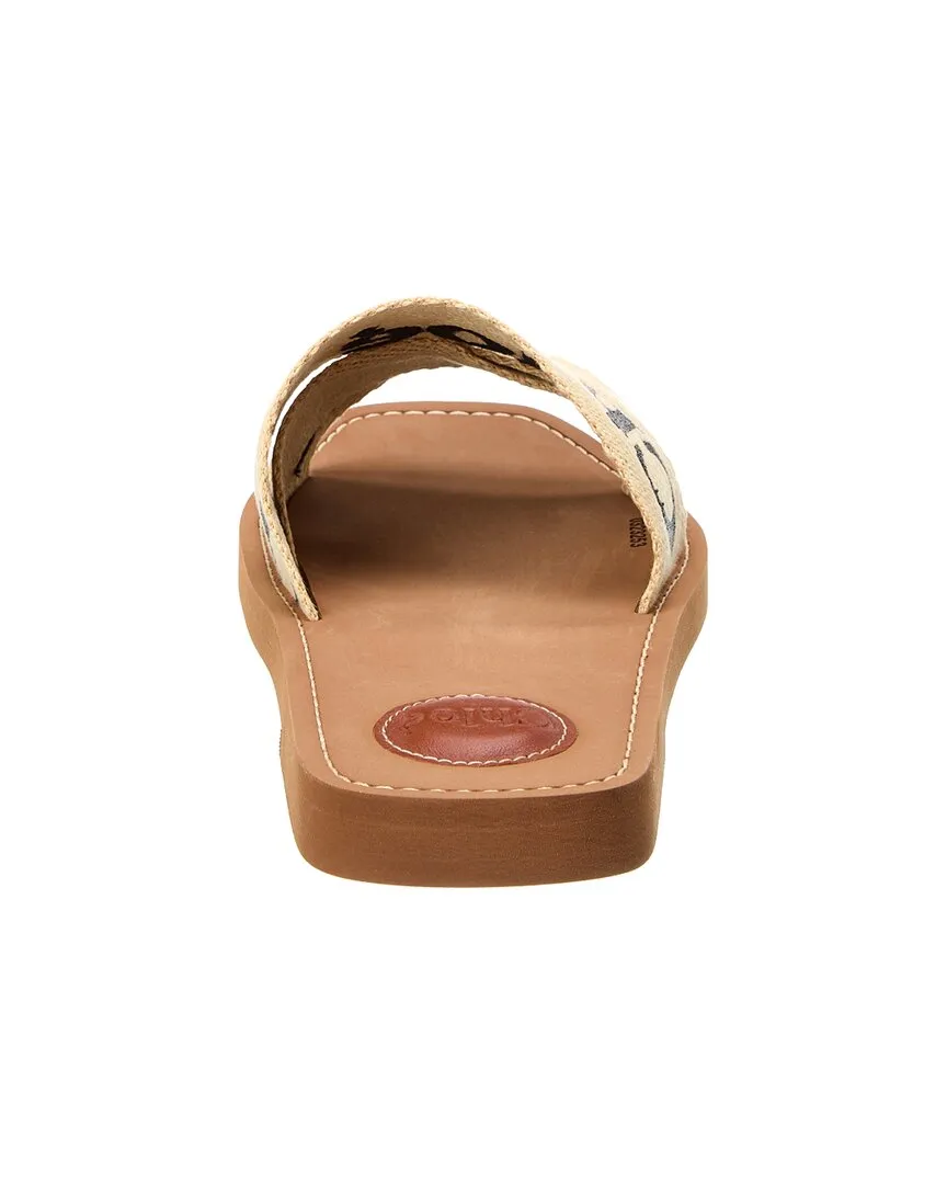 Chloé Woody Canvas Slide