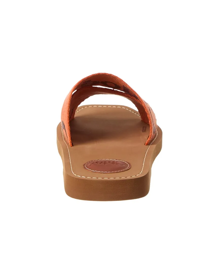 Chloé Woody Canvas Slide