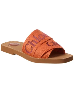 Chloé Woody Canvas Slide