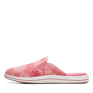 Clarks Breeze Shore Mule, Coral Floral Canvas, 7.5 Medium