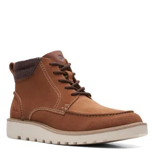 Clarks Men's Barnes Mid Oxford Boot, Cola Suede, 11.5