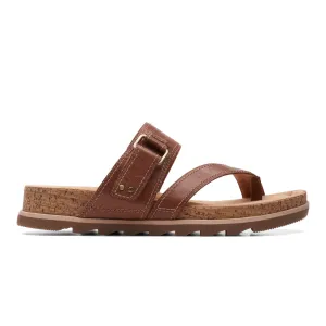CLARKS Women Yacht Beach Shoes Tan Leather