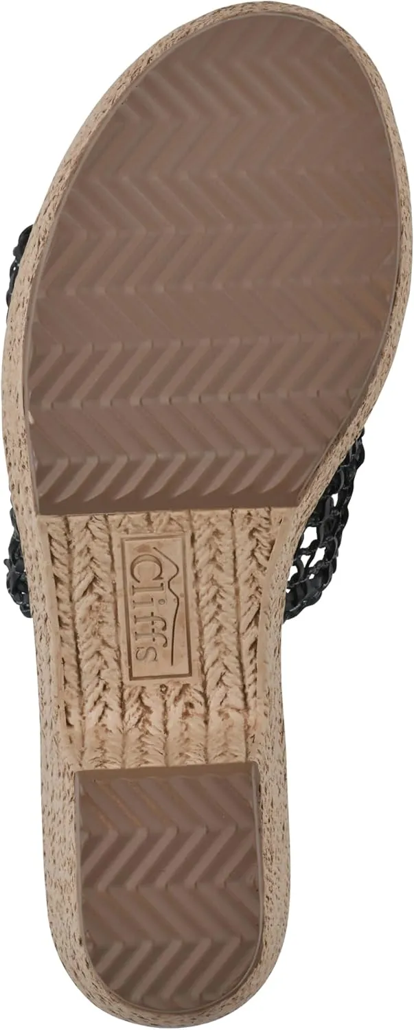CLIFFS BY WHITE MOUNTAIN Women's Biankka Platform Woven Slide Sandal