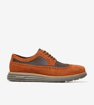 Cole Haan Men's ØriginalGrand Remastered Longwing Red Brown-DK Chocolate C37454